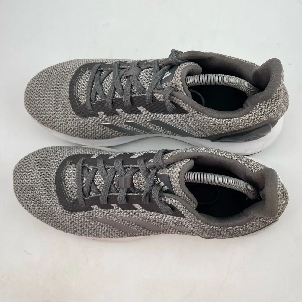 Adidas Women’s Cosmic 2 SL -SZ 12- Silver Grey Lace-Up Running Shoes Sneakers